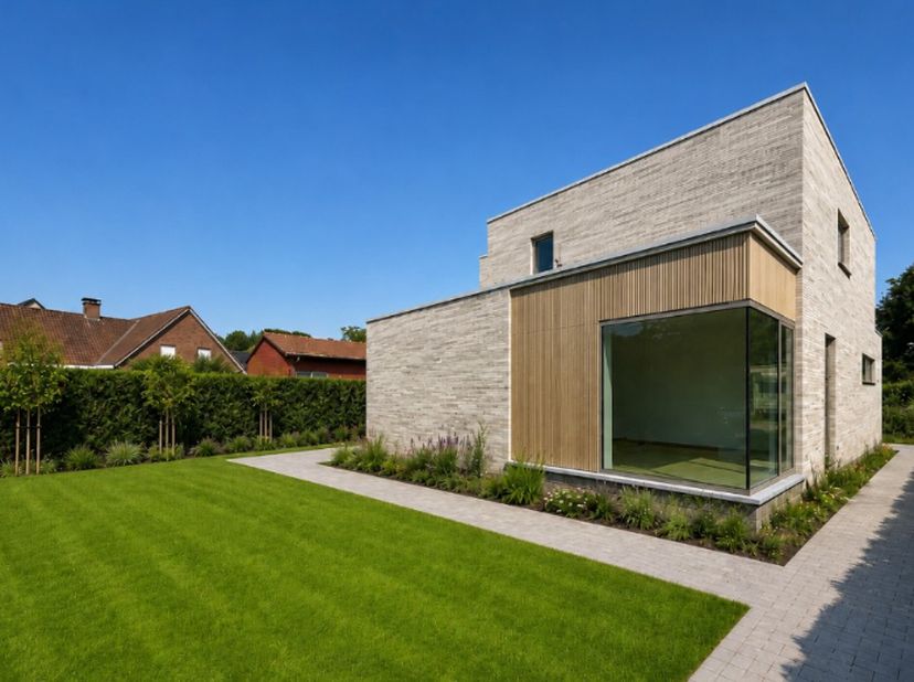 Deze stijlvolle nieuwbouwvilla combineert een strakke architectuur met hedendaags wooncomfort en een luxueuze afwerking.<br />
De woning is volledig i
