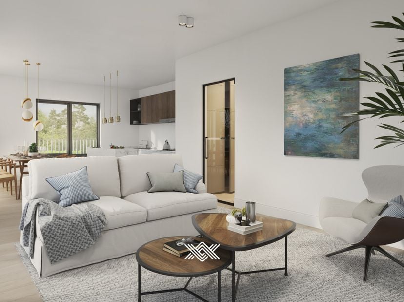 Dit appartement op de derde verdieping heeft een bewoonbare oppervlakte van 85 m²&amp;nbsp; met een zuidwest gericht terras van 12 m².&amp;nbsp;<br />
Via de