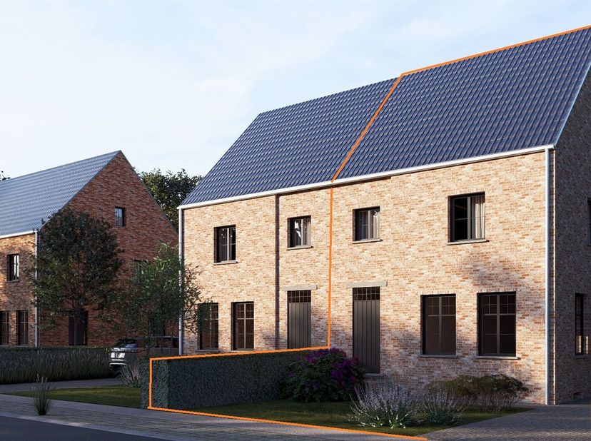 Deze ruime nieuwbouwwoning met 3 slaapkamers, en een zolder van +/- 40m² die afgewerkt kan worden tot een grote slaapkamer, is voorzien van alle moder