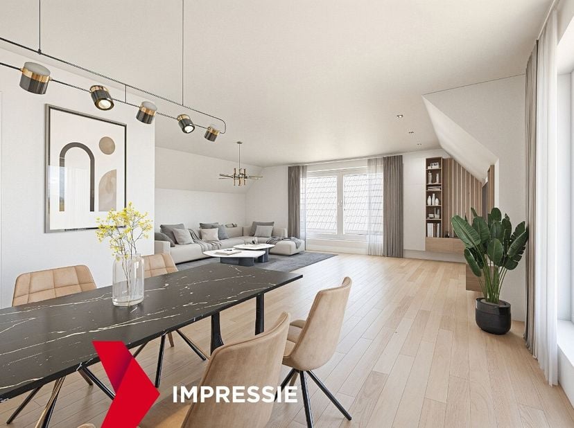 Dit nieuwbouw penthouse-appartement is centraal gelegen in het hart van Opitter, Bree, op wandelafstand van de school, het openbaar vervoer en het par