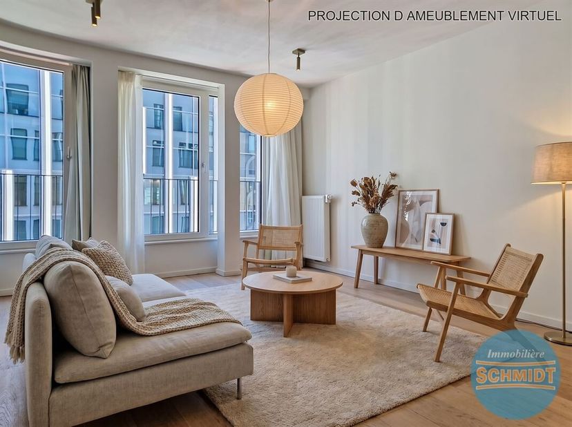 IMMOSCHMIDT (Réf.29666) - ETTERBEEK (Commission Européenne ) : Superbe studio rénové PEB B  cuisine super équipée se composant d'un beau living avec c