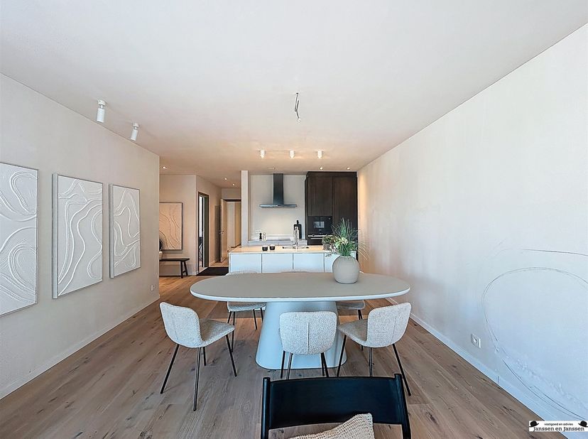 Luxueus energiezuinig nieuwbouw appartement 0.4 gelegen in blok B<br />
<br />
Het gelijkvloers appartement heeft een oppervlakte van 94,4 m2, 2 sla