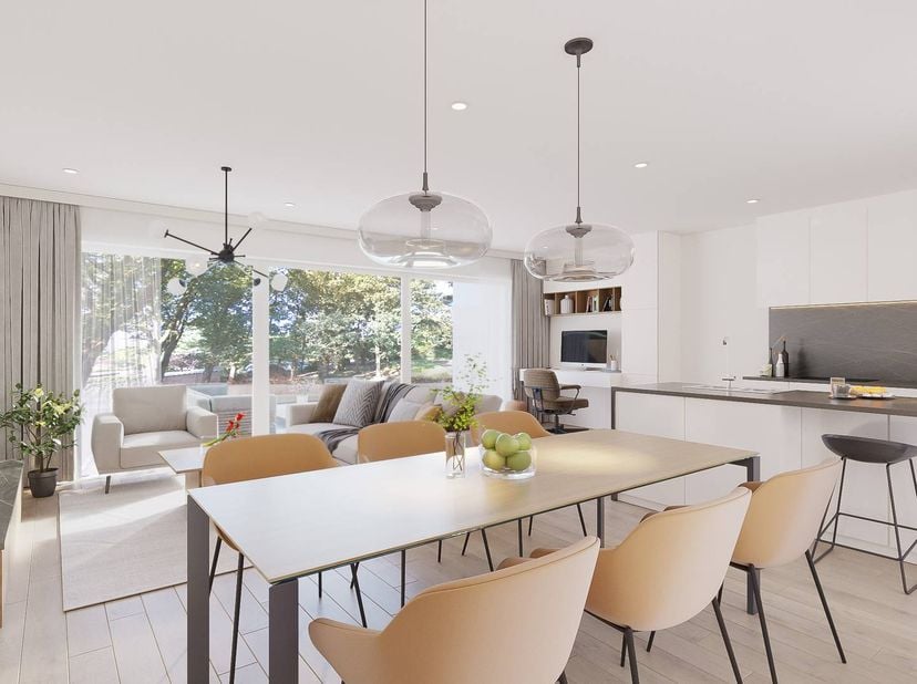 Le projet sera réalisé sur 4 étages au-dessus du sol<br />
et les appartements disposent de 1 ou 2 chambres. <br />
<br />
Les appartements du rez-de-