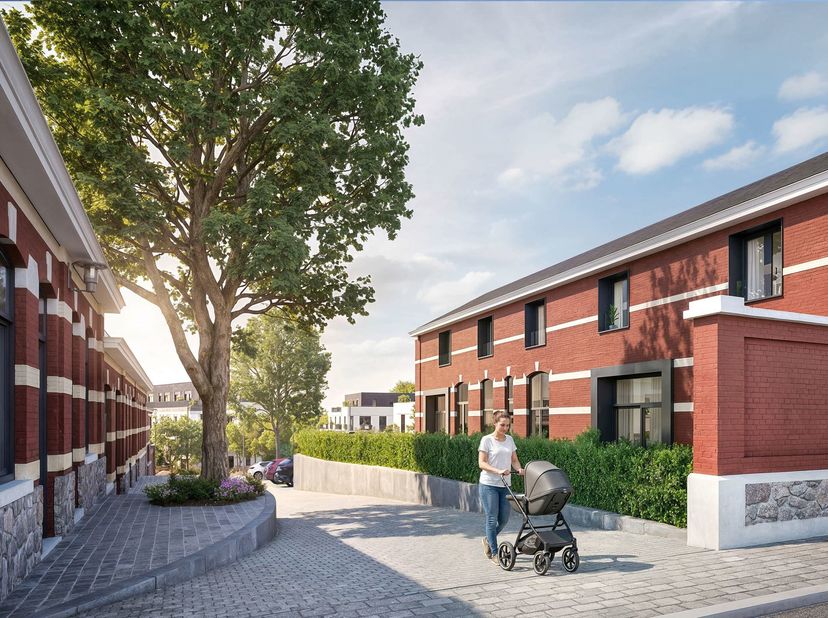 NAMUR-SALZINNES – In een rustige en groene omgeving, en toch vlak bij het stadscentrum en alle voorzieningen, prachtige NIEUWBOUWWONING (2slpk/1badk)