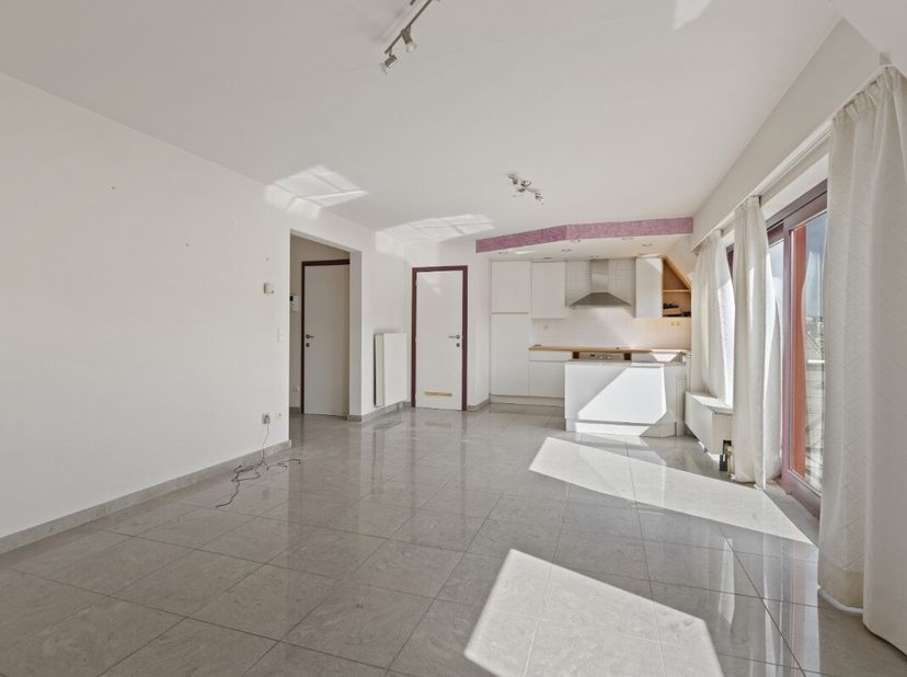 Ruim 1-slaapkamer appartement met twee zongerichte terrassen in Koksijde Koksijde : Dit charmante appartement biedt een ruime en lichtrijke leefruimte