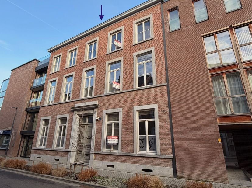 Uniek dakappartement met zichtbare dakstructuur.<br />
<br />
In één van de meest gegeerde straten van het centrum van Sint-Truiden bevindt zich, op d