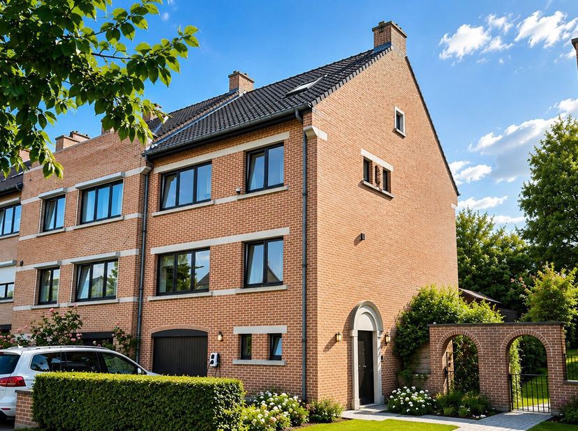 *** OPTIE *** <br />
KRAAINEM: Mooie halfopen bebouwing met 190 m² bewoonbare oppervlakte (232 m² bebouwd), ideaal gelegen op wandelafstand van het me