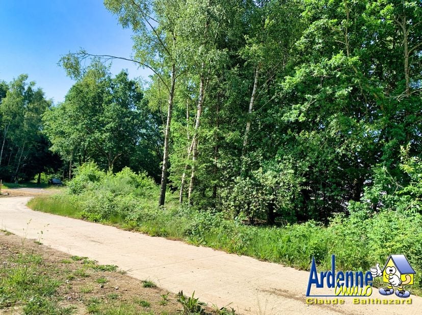 Bouwterrein met bomen, deel uitmakend van het standingvolle Residentieel Park les Onays, volledig uitgerust<br />
Info+: Kosten te voorzien : 250€ voo