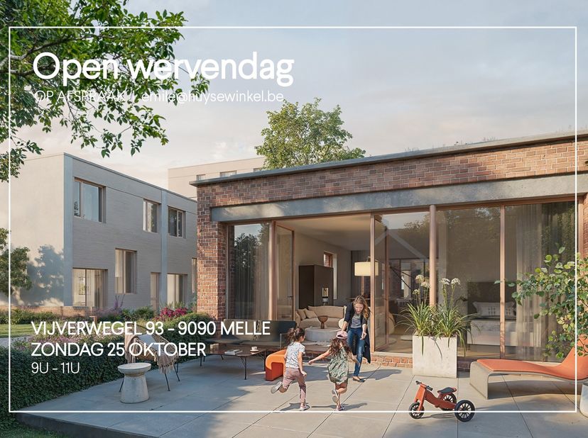 Huis te koop in Vijverwegel 93,
                    9090 Melle