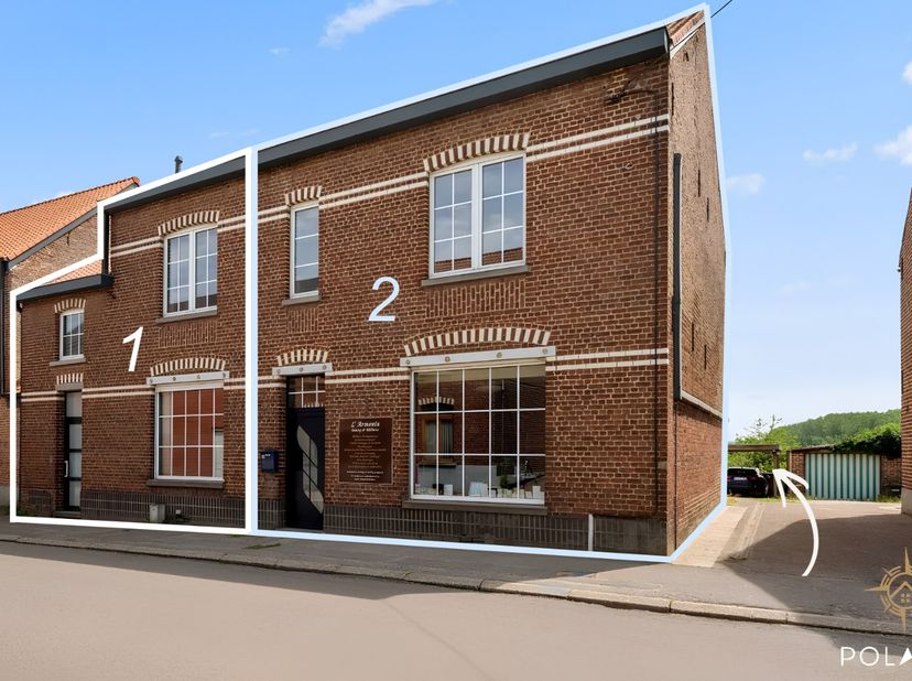 Vivre, travailler ou combiner!<br />
En plein centre de Neerijse se trouve ce bien exceptionnellement polyvalent, avec une superficie de terrain de 5
