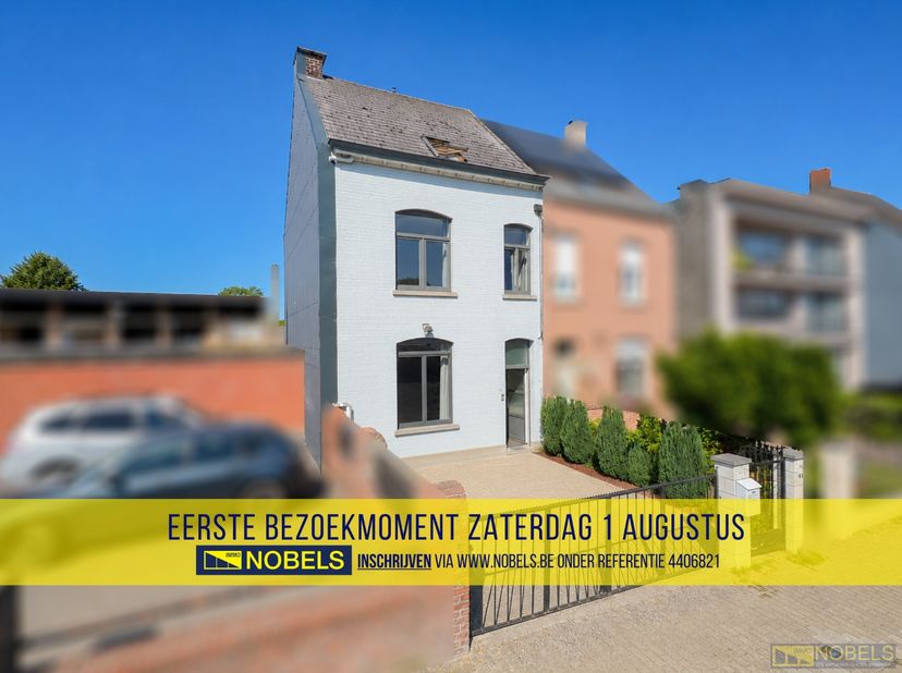 1ste bezoekdag zaterdag 1 augustus! Inschrijven kan via www.nobels.be onder referentienummer 4406821.<br />
<br />
VOLLEDIG GERENOVEERDE GEZINSWONING