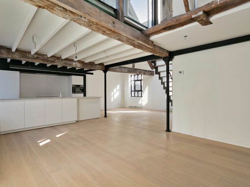 Bent u op zoek bent naar een perfecte balans tussen het praktische, strakke van een nieuwbouwappartement, samengesmolten met een eeuwenoud, authentiek