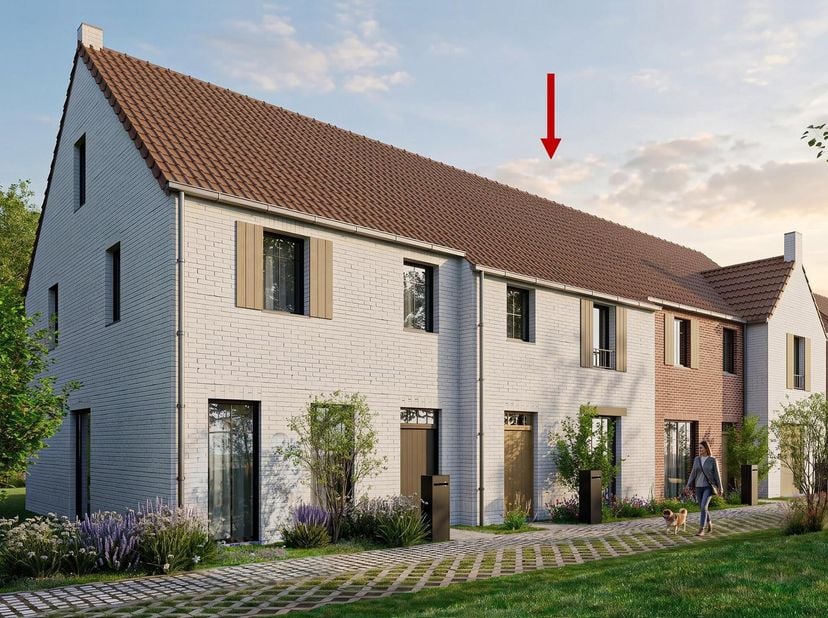 Magnifique maison nouvelle construction (2026) située dans un quartier résidentiel et calme à Huldenberg. LOT 7 est une maison moderne (style pastorie