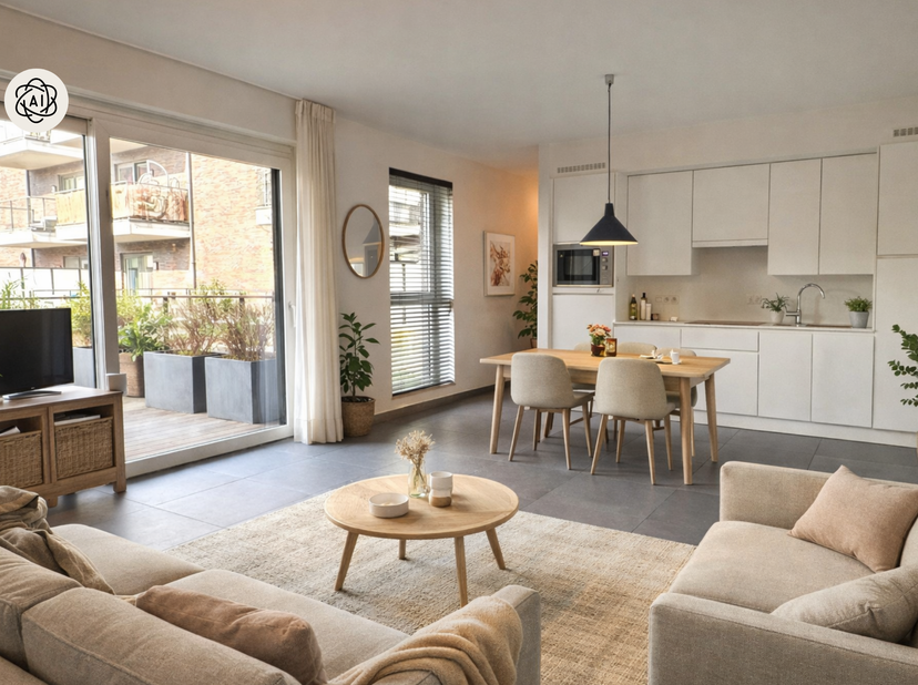 Te koop: energiezuinig appartement met terras in De Munt Roeselare<br />
Op een topligging in centrum Roeselare, vind je dit modern en energiezuinig a
