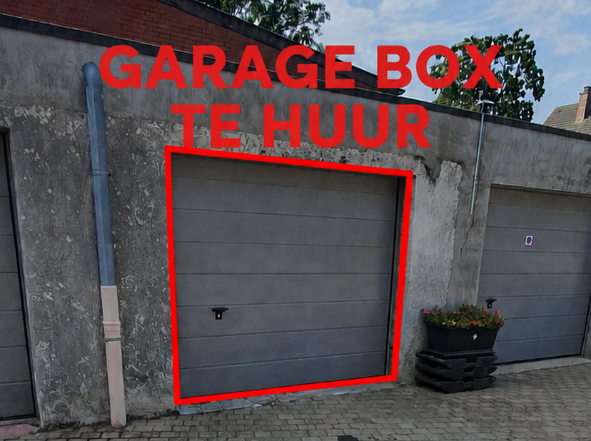 Garagebox te huur.<br />
<br />
Volledig afgesloten,  Breedte 3.20 m x diepte 4.70 m<br />
Onmiddellijk vrij<br />
<br />
Prijs ; 95 euro per maand<br