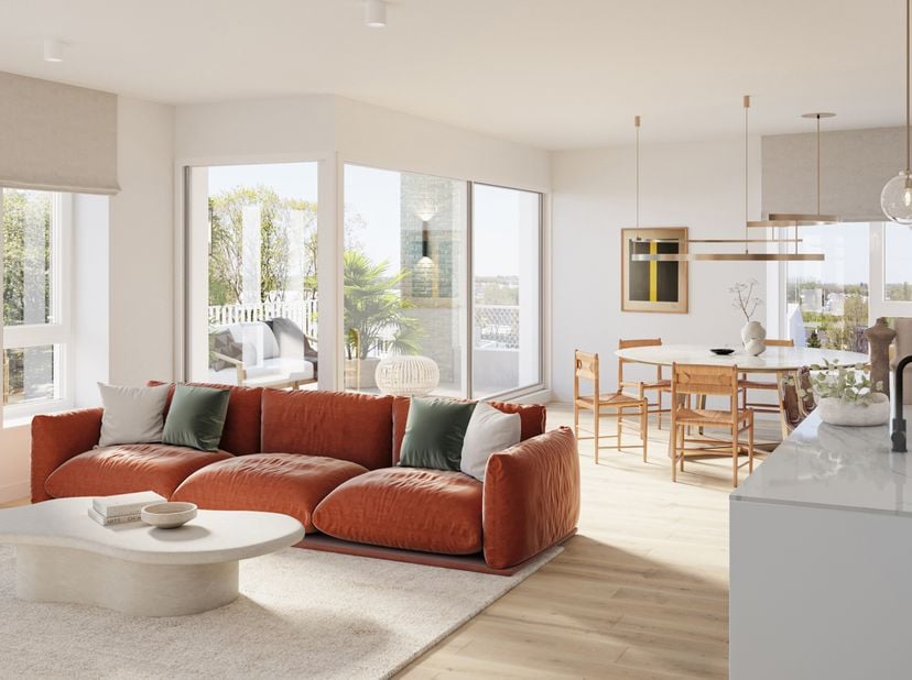 Residentie ARCUS, gelegen binnen het parkdomein Borgerwijk. Dit parkappartement van 123m&amp;sup2; op de 2e verdieping werd ingedeeld met&amp;#160; 3 mooie sl