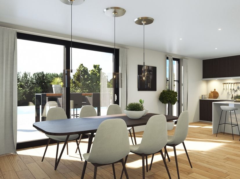 Elke zondag welkom op ons kantoor van 10u-12u voor meer info over de nieuwbouwprojecten! <br />
Appartement 1.1 is het linker-duplex-appartement en he