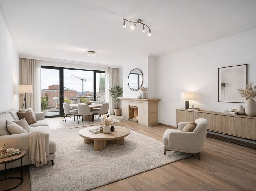 Découvrez ce spacieux et lumineux appartement au sixième étage dun immeuble soigné situé à la Keizervest à Gand. Grâce à son emplacement central, vous