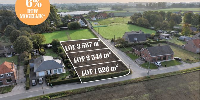 Grond te koop in Diksmuide Boterweg 1b, 8830 Hooglede