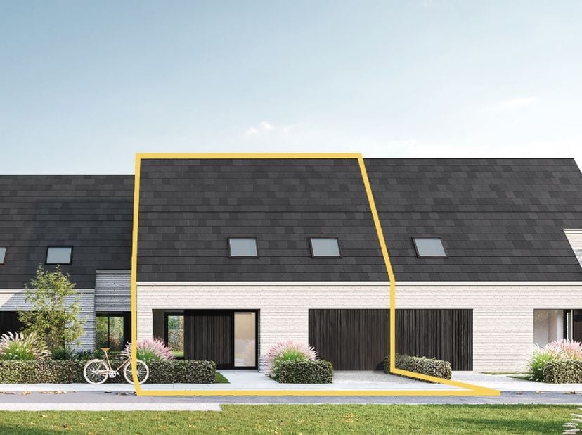 Deze hedendaagse nieuwbouwwoning met zadeldak op lot 72 beschikt over 4 slaapkamers, een vaste trap naar een extra zolderkamer en een inpandige garage