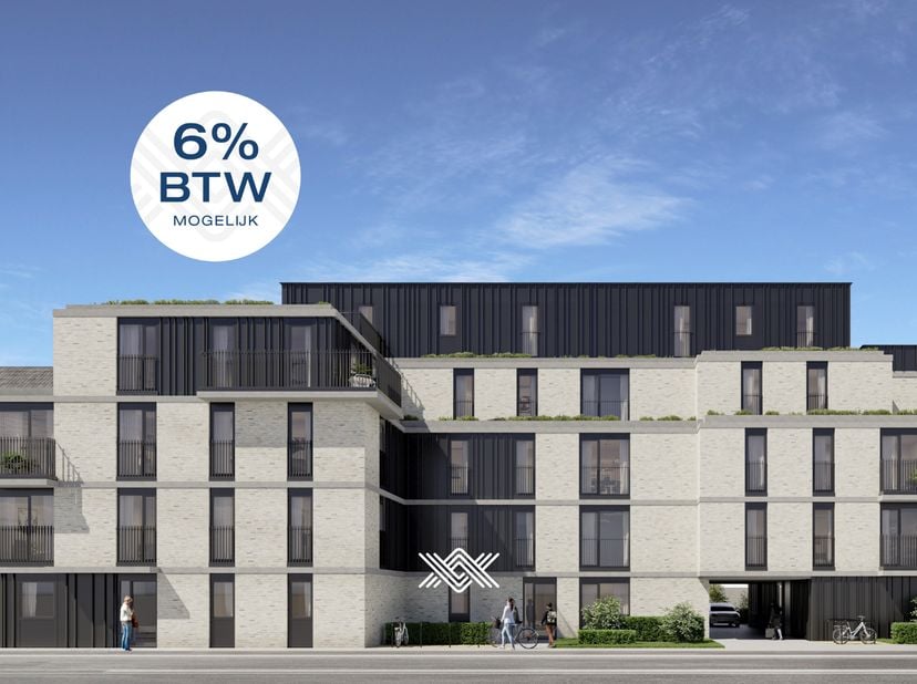 Dit tweeslaapkamer appartement is gelegen op de tweede verdieping en beschikt over een ruim, zuid-west gericht terras (10m²) uitkijkend op de parktuin