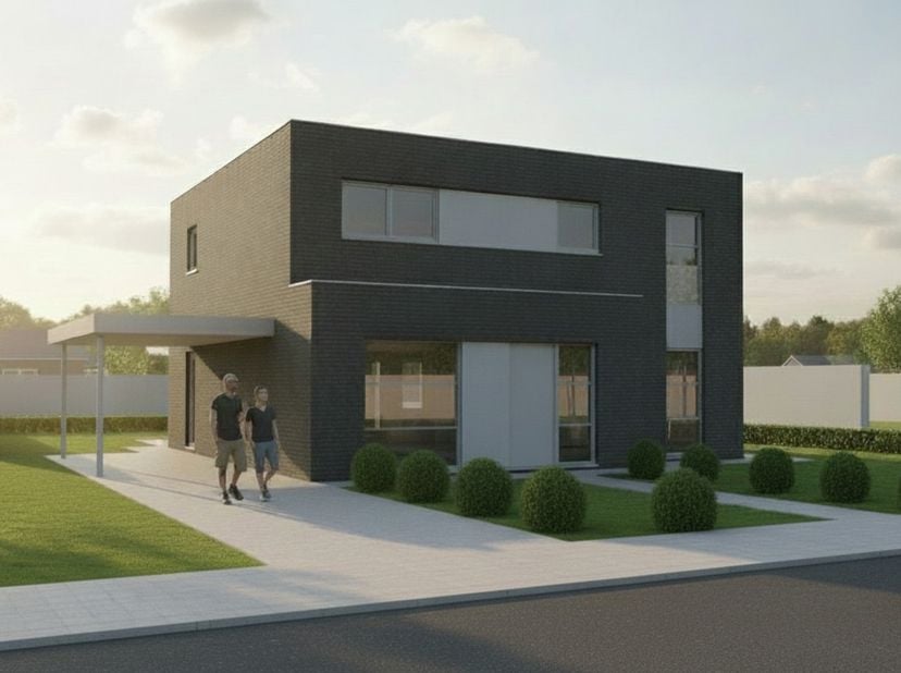 Nieuw te bouwen open bebouwing te Waregem<br />
Voorbeeldwoning: Indeling volledig naar keuze.<br />
<br />
Onze woningen worden gebouwd met kwalitati
