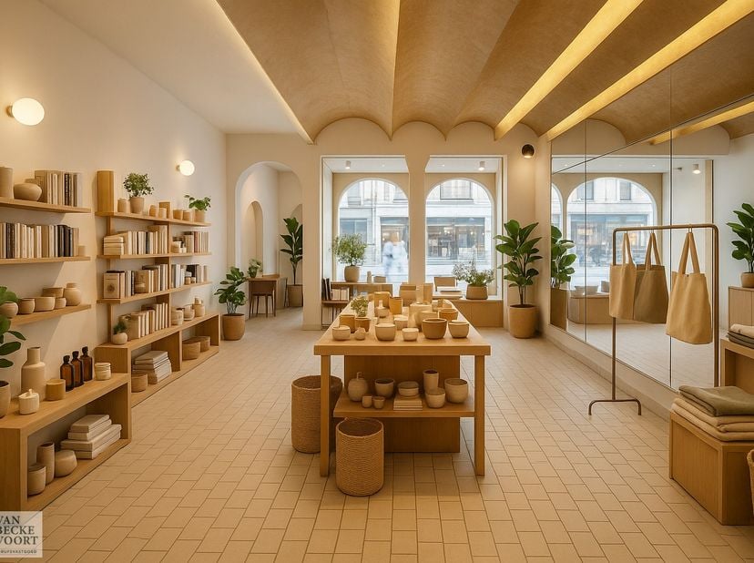 Uitzonderlijk handelsgelijkvloers in exclusieve belle-époquestijl - gelegen in een winkel-/wandelstraat op hippe centrumlocatie&amp;nbsp;- veel doorstroom