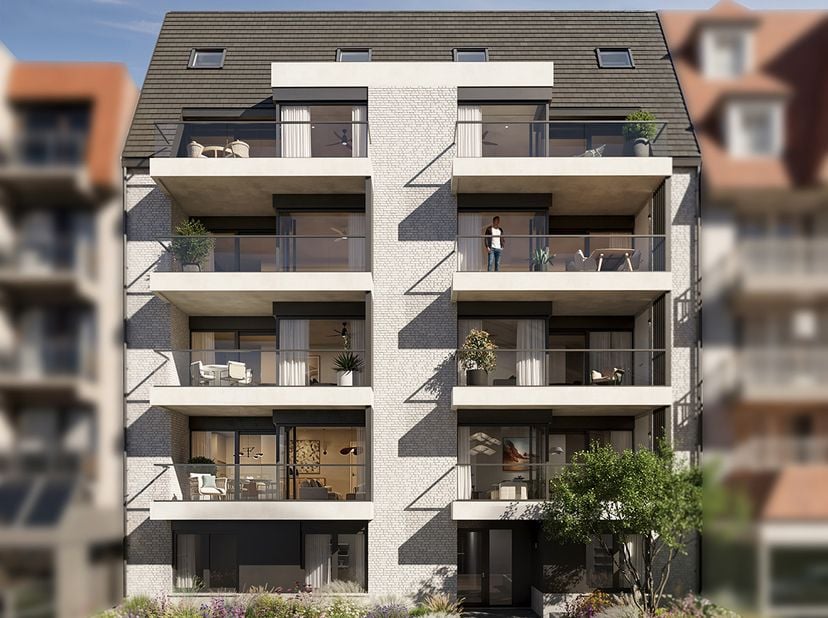 Ontdek dit lichtrijke appartement op de tweede verdieping in woonproject Maro, ideaal gelegen op amper 5 minuten wandelen van het strand en genietend