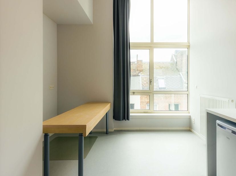 Studio met privébadkamer (PBM)Dit ingerichte en lichtrijke kot van 39 m² in Luik is niet alleen de ideale uitvalsbasis voor studenten, maar is ook spe