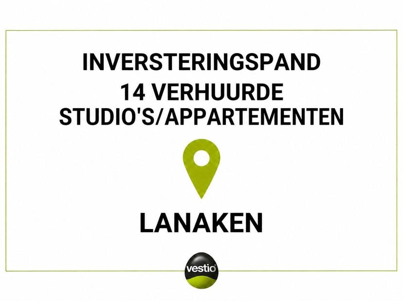 Wooncomplex met 14 gerenoveerde en verhuurde studio’s en appartementen te Lanaken (Veldwezelt) – 2de Carabinierslaan 13.<br />
<br />
Interessant inve