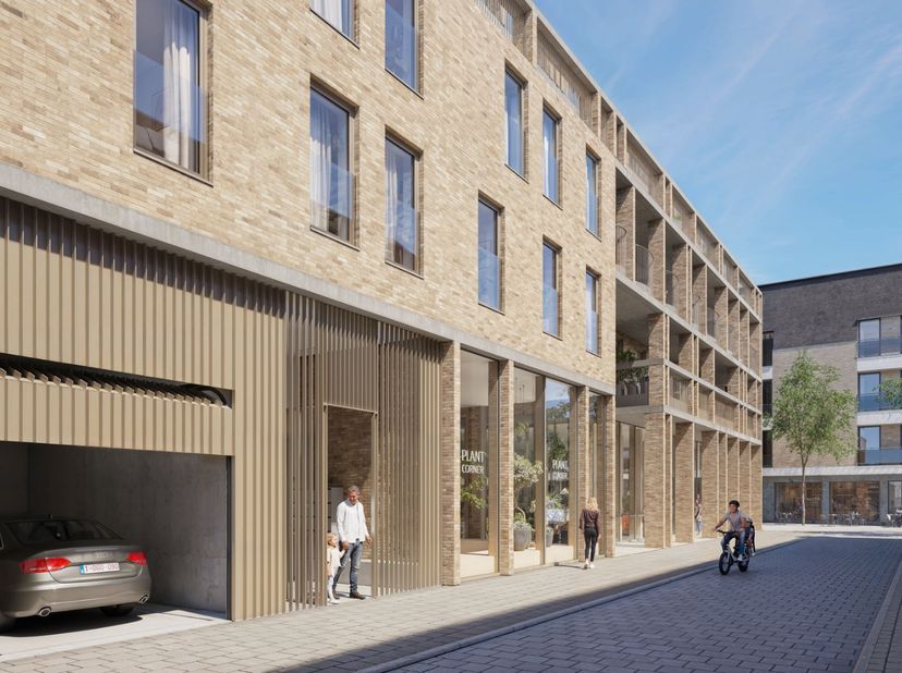Dit éénslaapkamerappartement van 84,5 m² is gelegen op het derde verdiep en de indeling is als volgt: een inkomhal met plaats voor een vestiairekast,