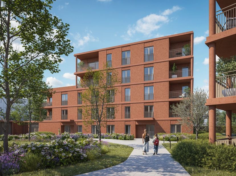 WAUWW, situé sur l'ancien site de l'entreprise de construction Van Wauwe, est un projet résidentiel dynamique situé sur l'Oude Bosuilbaan, parfaitemen