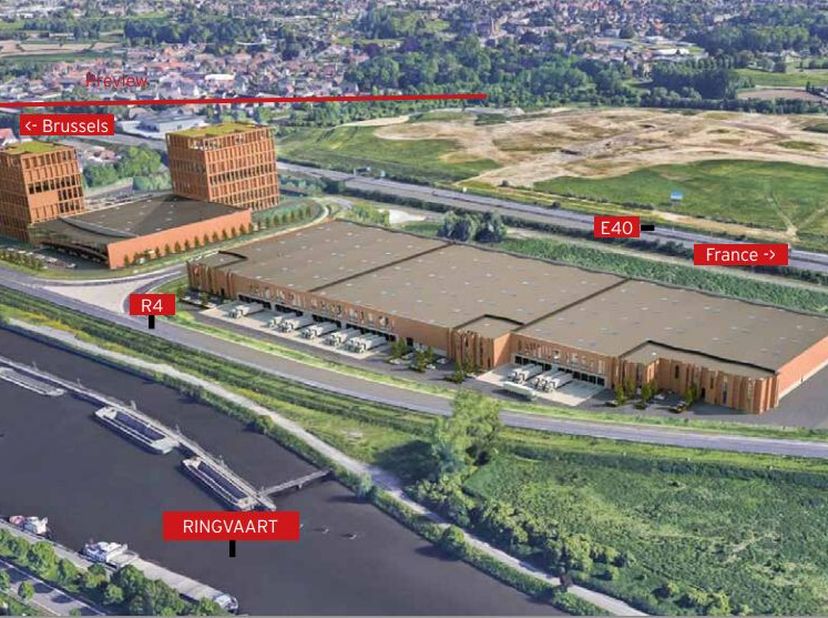 Ghent Gateway Logistics biedt ruimte voor magazijnunits, kantoorruimtes en projecten op maat te huur aan. Het is een grootschalige logistieke site van