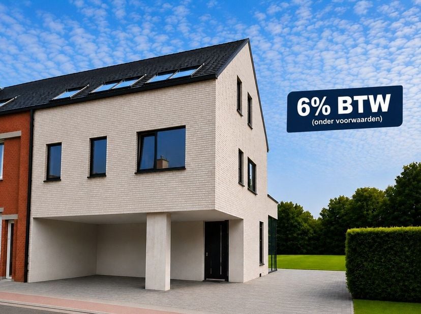 Deze exclusieve halfopen nieuwbouwwoning combineert hedendaagse architectuur met uitzonderlijke volumes, veel lichtinval en een hoogwaardige afwerking