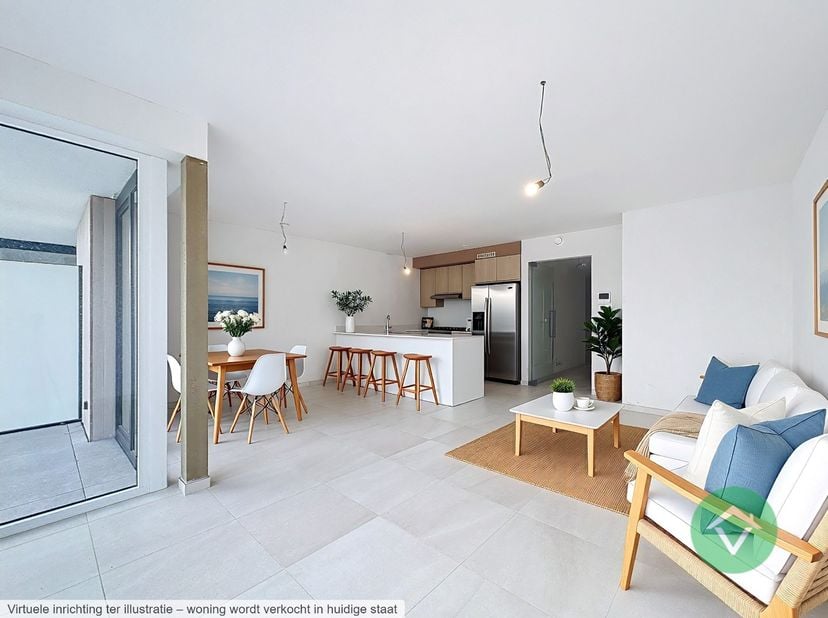 Op een uitstekende ligging nabij de jachthaven van Nieuwpoort bevindt zich dit ruim en doordacht ingedeeld duplexappartement in residentie Hélène-Char