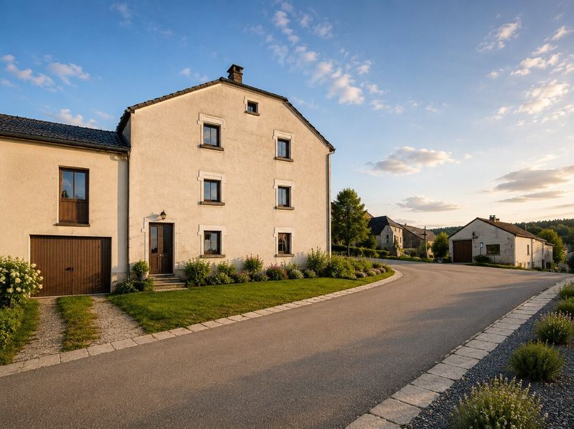 ERA B-LUX vous propose cette ancienne ferme à rénover située au cur du village de Suxy, dans un environnement calme et naturel particulièrement recher