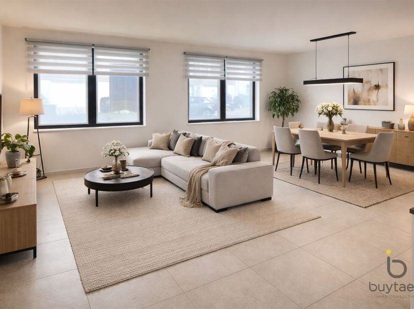 Dit verzorgd appartement op de gelijkvloerse verdieping van een recent gebouw in Deurne biedt een praktische indeling en aangenaam wooncomfort.<br />