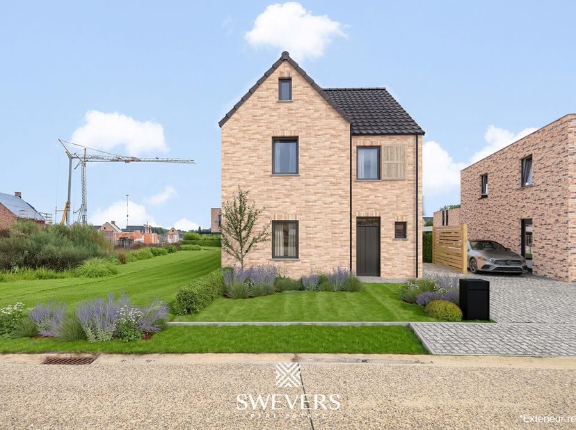 Voor meer info en foto’s, surf naar www.swevers.be – Deze zuidgerichte bouwgrond op Koopman lot 21 in Bree biedt een uitstekende basis. Het perceel he