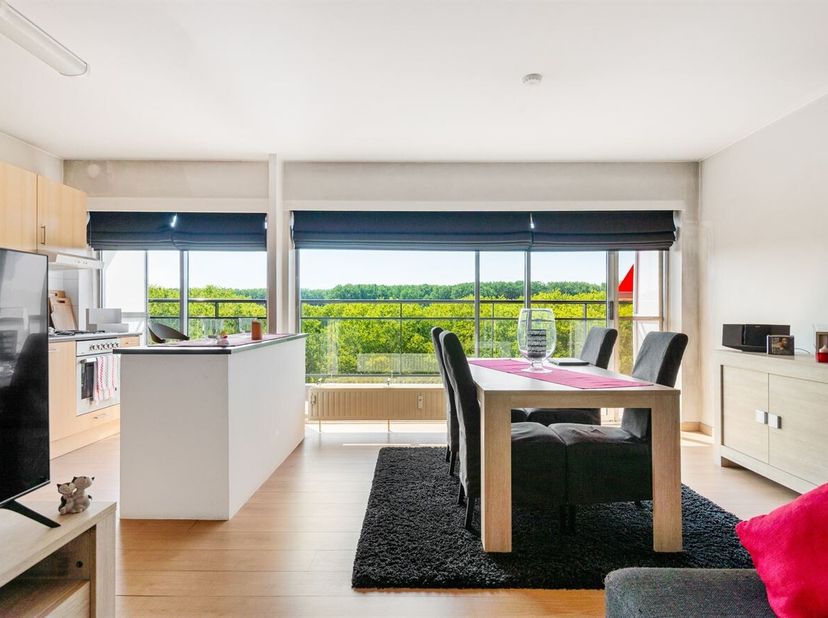 Spacieux appartement de 2 chambres avec 2 terrasses et vue sur la verdure<br />
Cet agréable appartement de 90 m², prêt à emménager et situé au 7e éta