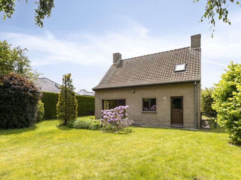 De indeling: <br />
<br />
Gelijkvloers:<br />
- inkomhal met gastentoilet<br />
- lichtrijke leefruimte met zicht op de tuin<br />
- keuken<br />
- r