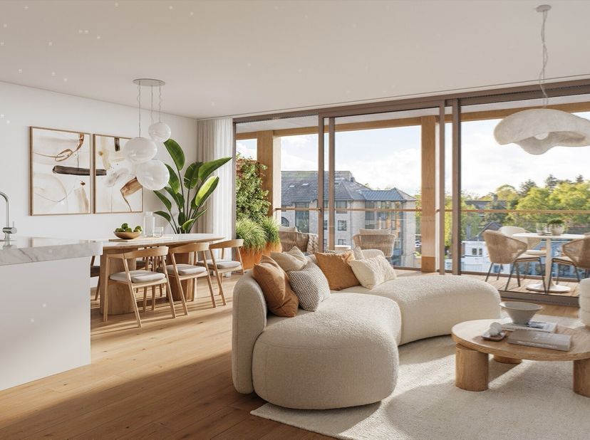 Cet appartement fait partie du projet de construction neuve "De Kaai" à Furnes.<br />
La vue sur le port de plaisance de Furnes, l'architecture modern