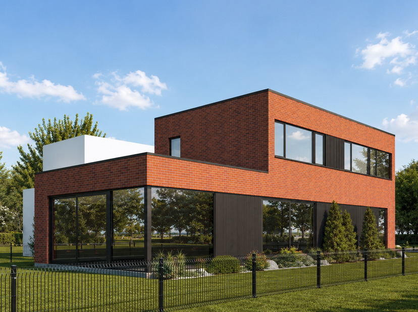 Cette maison neuve vous offre tout le confort moderne en utilisant, entre autres, le chauffage au sol, des panneaux solaires, un puits d'eau de pluie,
