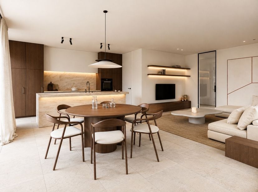Gelegen in de gegeerde villawijk van Bolderberg, waar rust, privacy en groen harmonieus samenkomen, bevindt zich deze uitzonderlijke halfopen woning.<