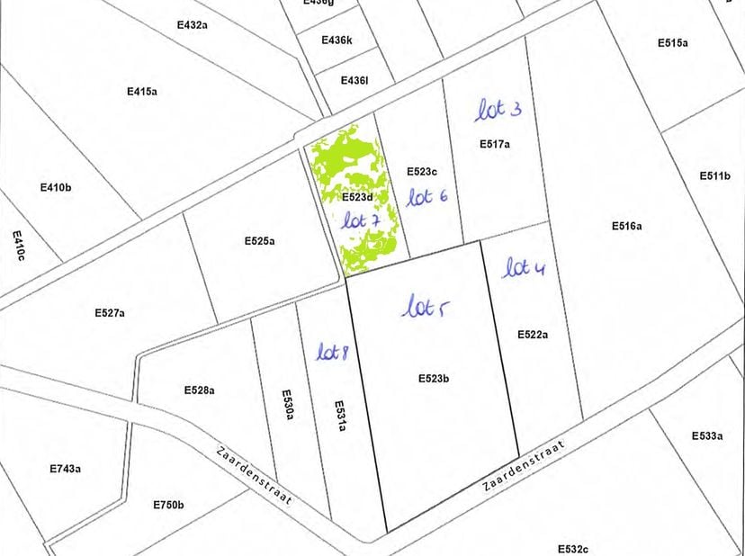 Terrain à vendre à Zaardenstraat,
                    2460 Kasterlee