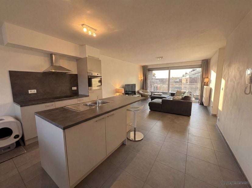 Ruim 1-slaapkamerappartement met 2 terrassen en autostaanplaats op een toplocatie in het centrum van Bree. <br />
<br />
ALGEMEEN:<br />
·Apparteme