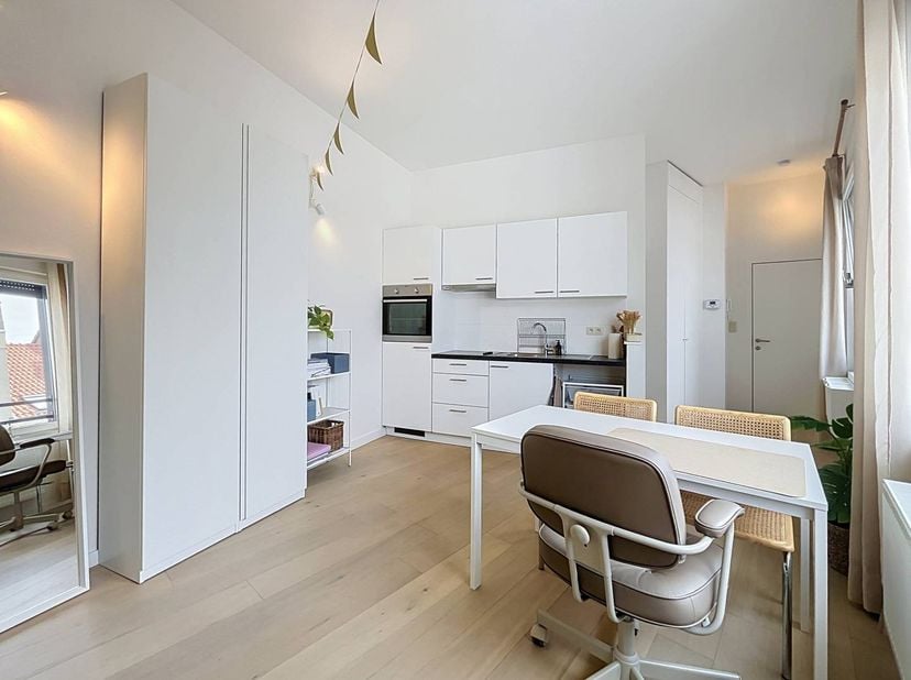 Vous recherchez un lieu élégant et prêt à emménager dans le centre animé d'Anvers ? Ce studio moderne situé à Kiliaanstraat 1 offre la combinaison par