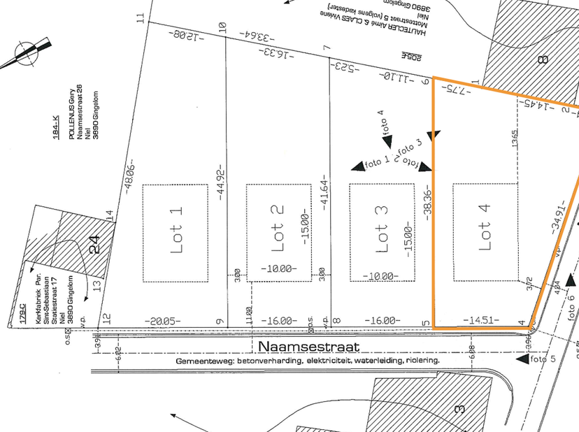 BOUWGROND VOOR EEN OPEN BEBOUWING VAN 7A36CA IN HET LANDELIJKE NIEL (GINGELOM)!<br />
Deze bouwgrond, gekend als lot 4 van een goedgekeurde verkavelin