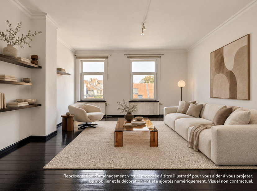 Appartement te koop in ,
                    1050 Elsene