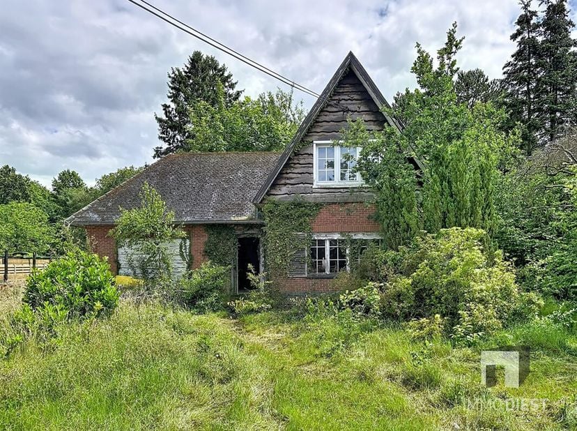 Op een zuidoost gericht perceel van 26a 12ca bevindt zich deze volledig te renoveren of af te breken woning. <br />
De ligging is een absolute troef w
