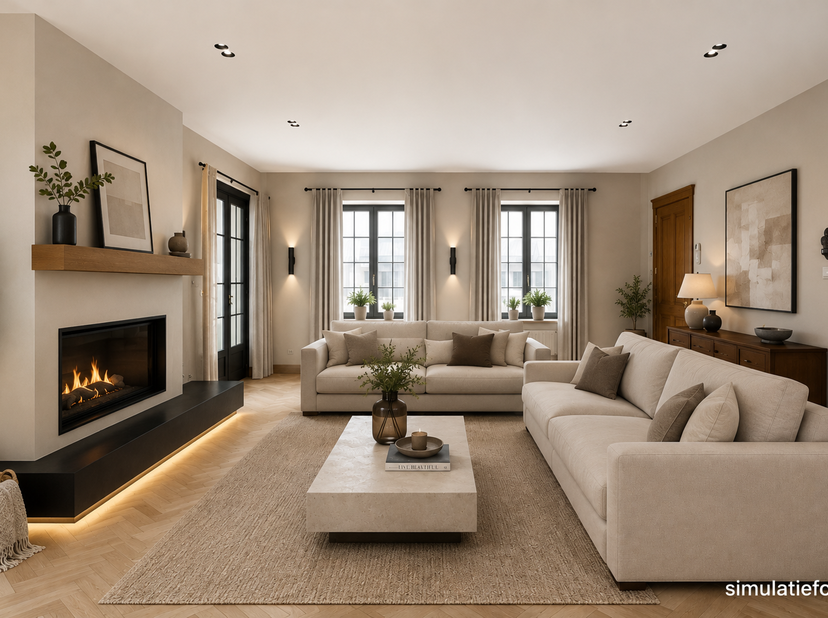 Deze stijlvolle kwalitatieve woning omvat maar liefst 280 m2 bewoonbare oppervlakte. <br />
Op het gelijkvloers een inkomhal (+ gastentoilet), een lic